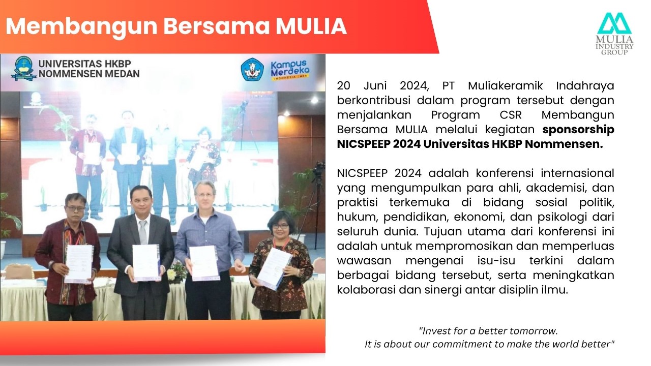 Membangun Bersama MULIA: Sponsorship NICSPEEP 2024